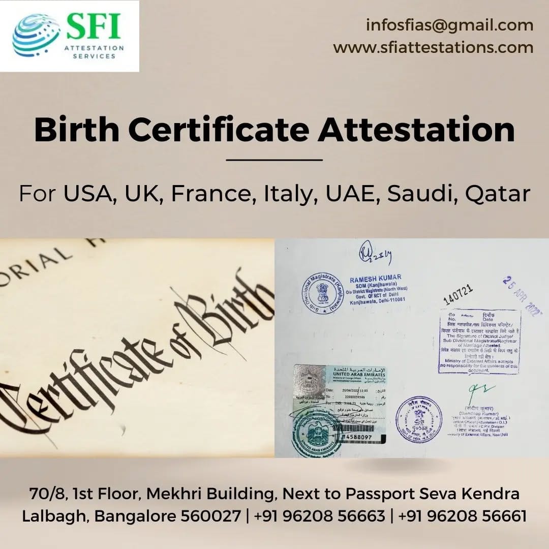 Birth Certificate Attestation | MEA Apostille