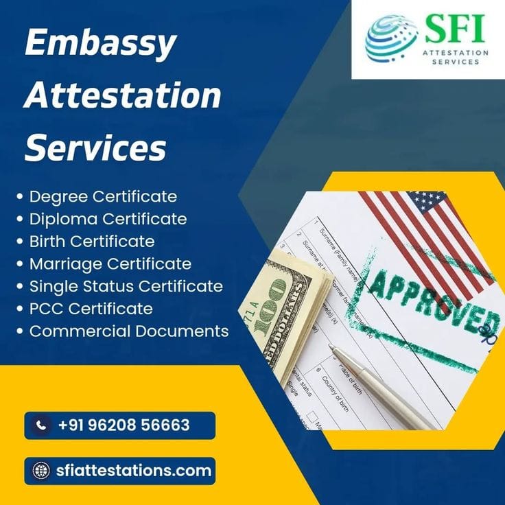 Embassy attestation in Bangalore| degree certificate attestation