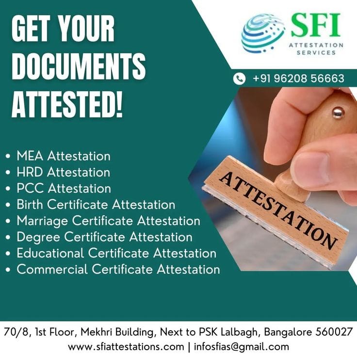 Education certificate Apostille in Bangalore