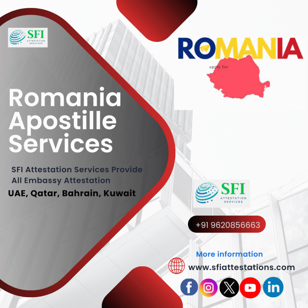 Romania Apostille Services in Bangalore