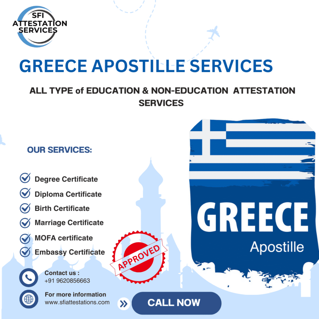 Greece Apostille Services in Bangalore