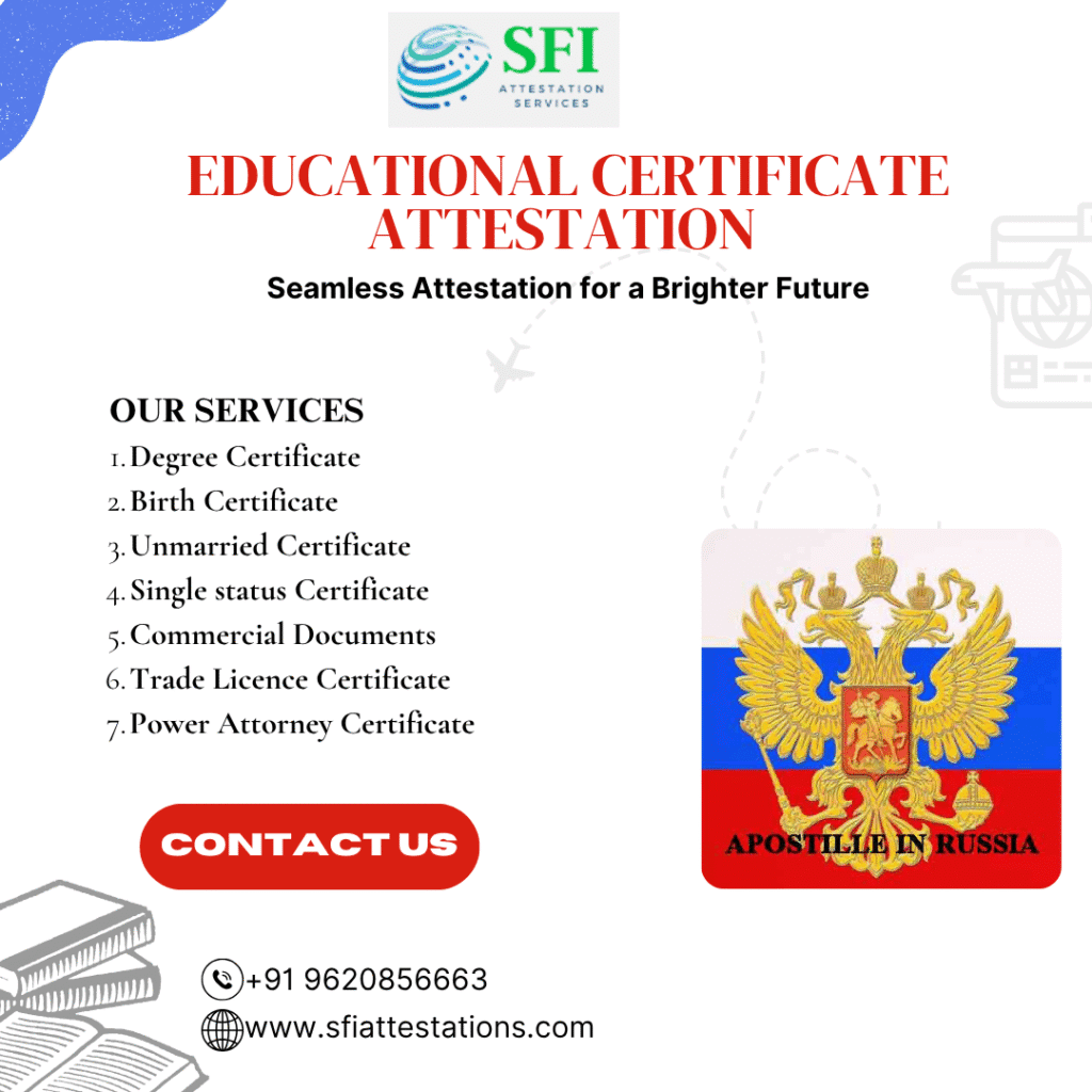 Russia Apostille Services in Bangalore