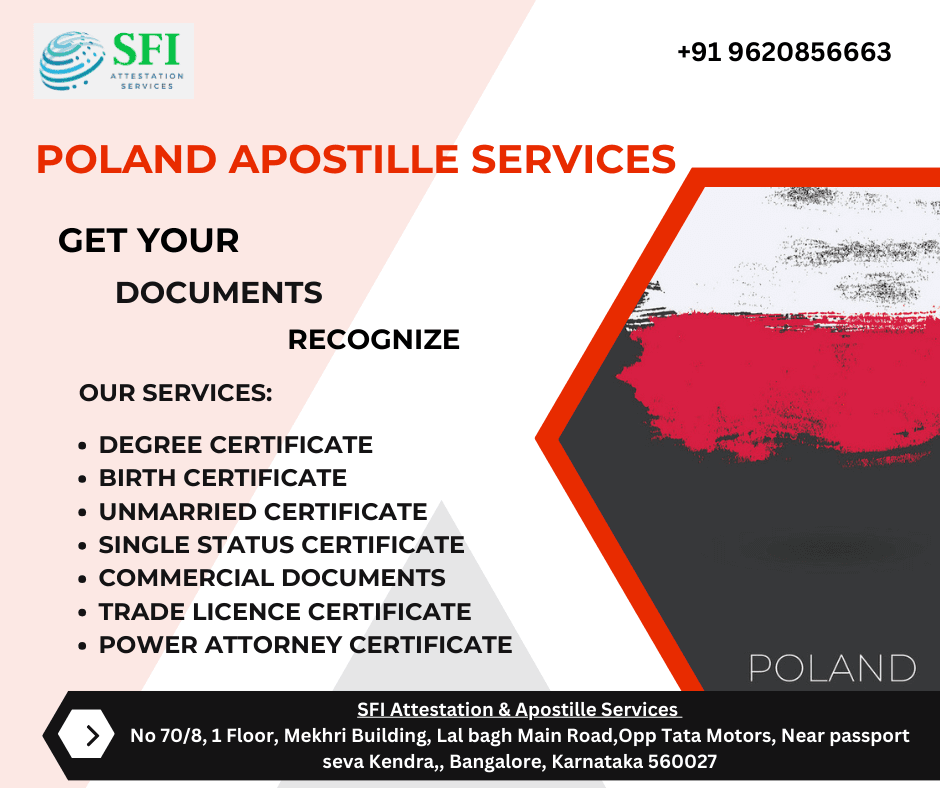 Poland Apostille Services in Bangalore